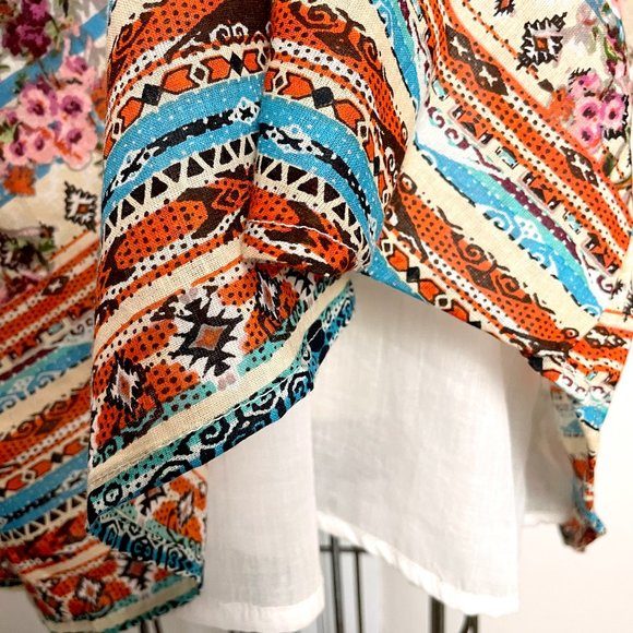 Bohemian short printed dress from Peace & Love by Calao NWT  - size medium - Picture 9 of 12